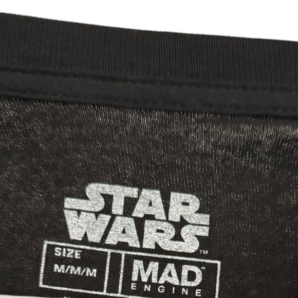 Star Wars Baby Yoda Grogu Naps and Snacks Black Graphic Tee Medium - Picture 2 of 3